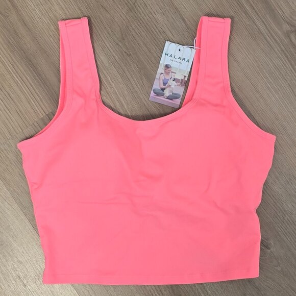 NWT Halara U Neck Backless Crossover Barre Ballet Tank Top - Size L - Picture 6 of 8